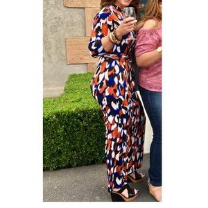 Gorgeous, multi color maxi dress